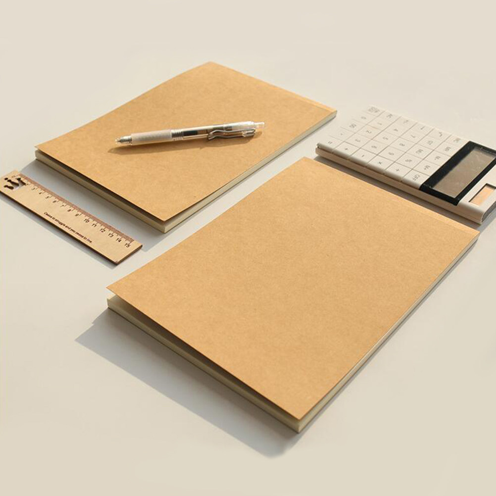 Interior Design Journal - Kraft Paper Notebook Blank Interior Retro
