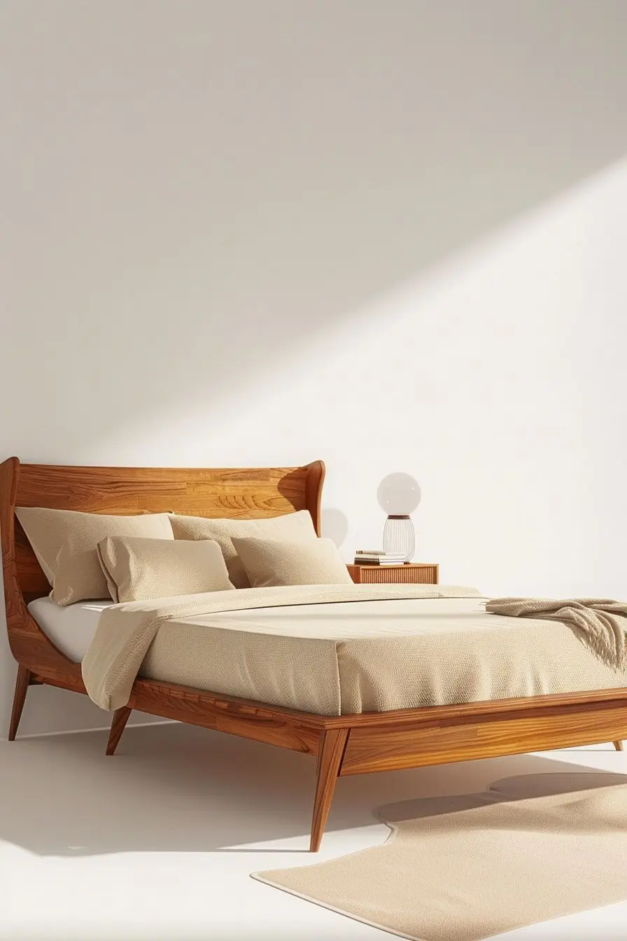 Interior Design Organic Modern - for King Size Bed Frame Custom-Made