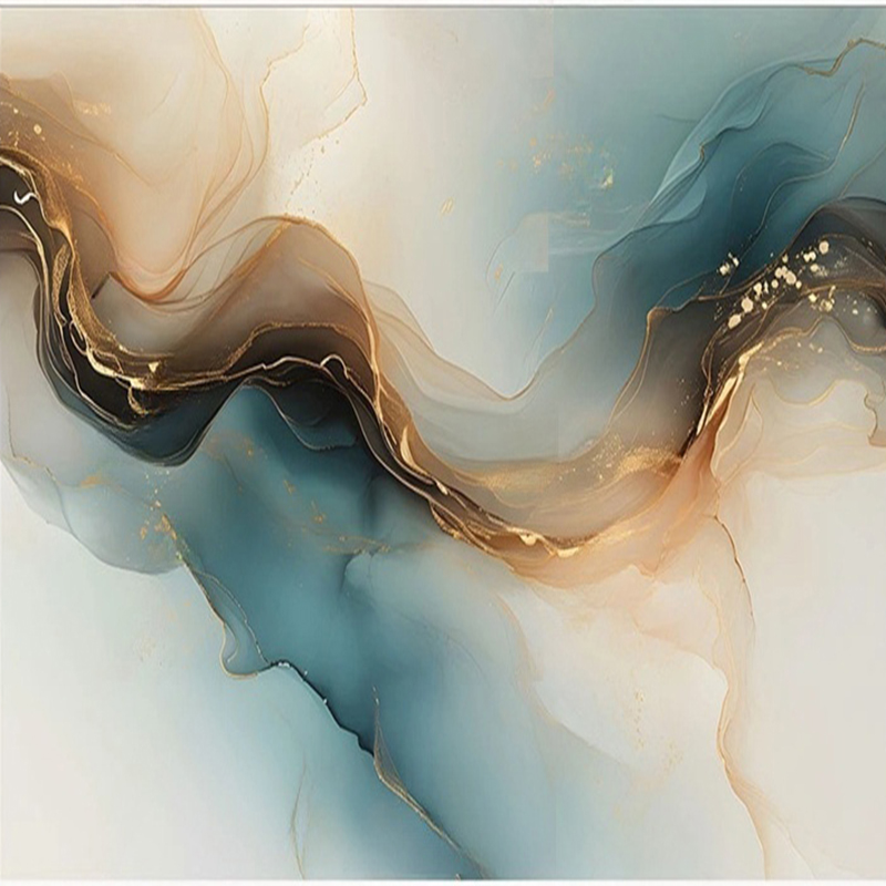 Interior Design With Wallpaper - Custom Wallpaper Modern Marble Textures for