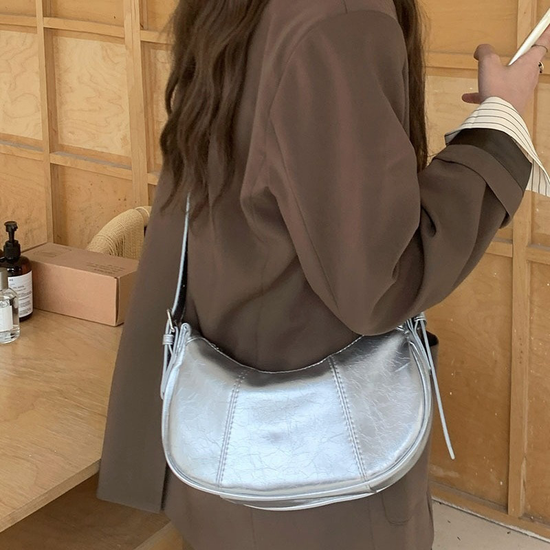 Interior Design Korean Style - Women New High Quality Silver Handbag