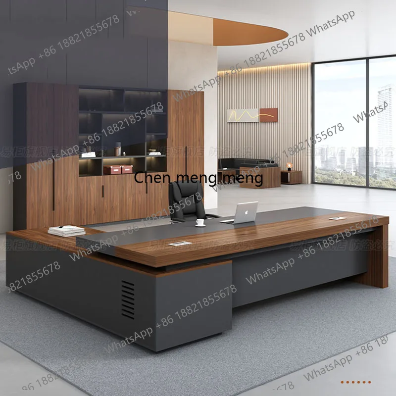 Interior Design Vintage Modern - E136 interior big size office desk
