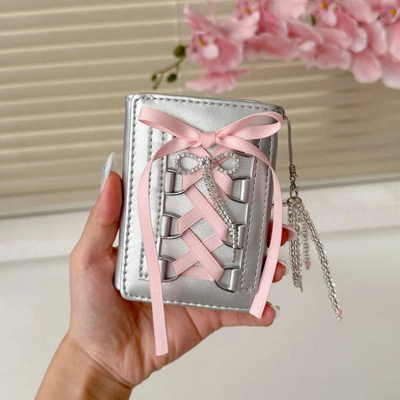 Y2k Silver Sweet Wallets for W – Interior Design Korean Style Bewertung und Preis