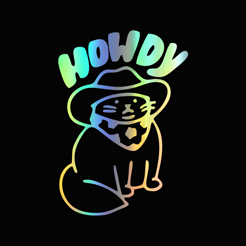 Funny Car Decals Howdy Cat Des – Interior Design Journal Bewertung und Preis