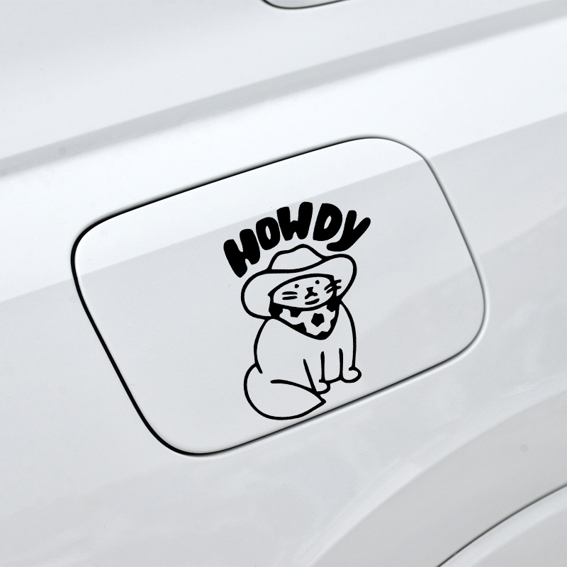 Funny Car Decals Howdy Cat Des – Interior Design Journal Bewertung und Preis