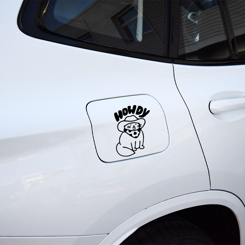 Funny Car Decals Howdy Cat Des – Interior Design Journal Bewertung und Preis