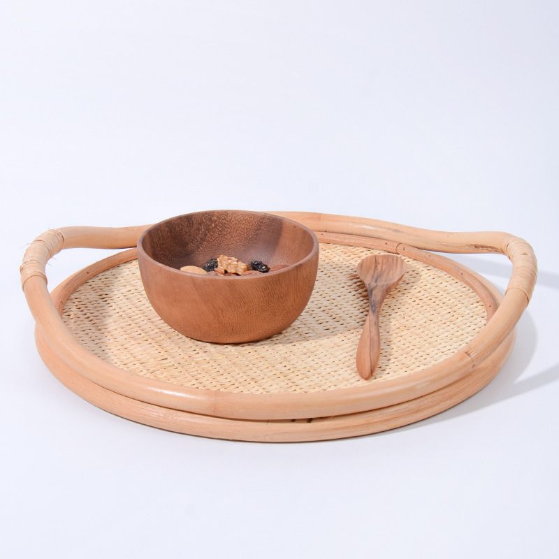 Natural Rattan Woven Tray, Sto – Rattan Tray Handle Bewertung und Preis