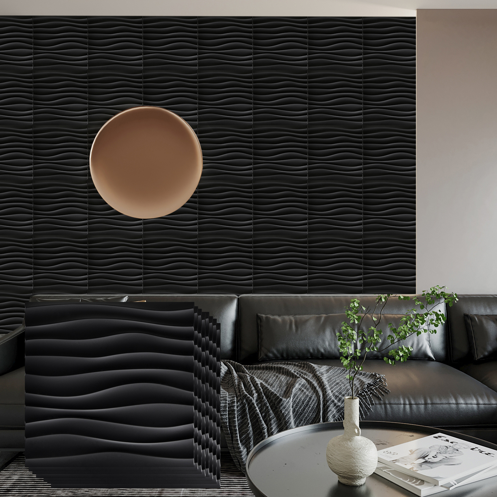 3D Wall Panels PVC Wave Design – Interior Design With Wallpaper Bewertung und Preis
