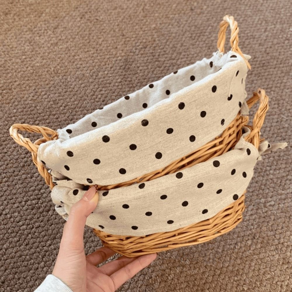 Vintage Fabric Rattan Storage  – Rattan Tray Handle Bewertung und Preis