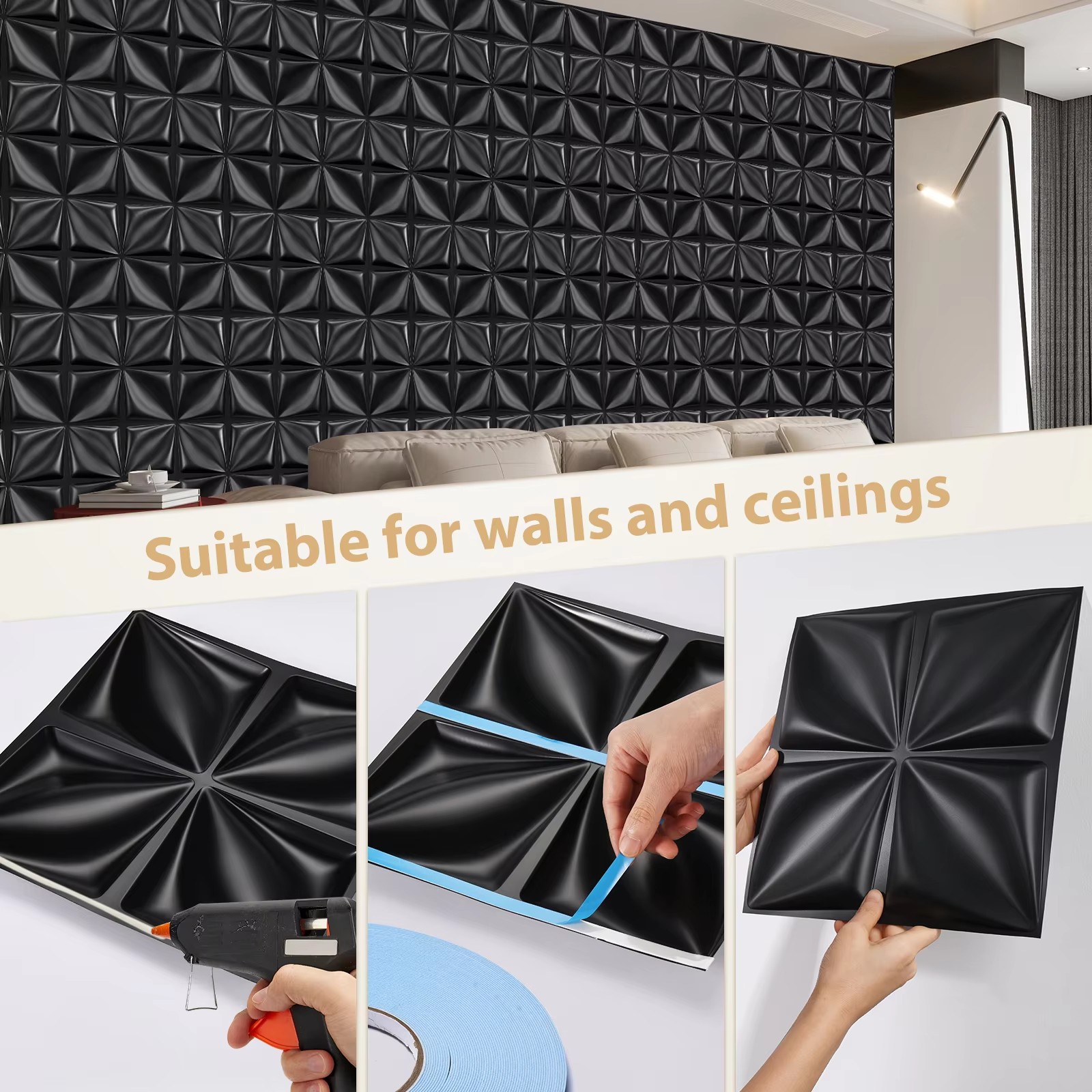 3D Wall Panel PVC Flower Desig – Interior Design With Wallpaper Bewertung und Preis