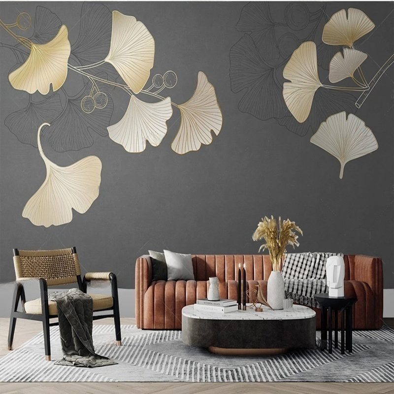 Custom Nordic Style Leaf Print – Interior Design With Wallpaper Bewertung und Preis