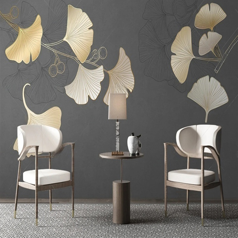 Custom Nordic Style Leaf Print – Interior Design With Wallpaper Bewertung und Preis