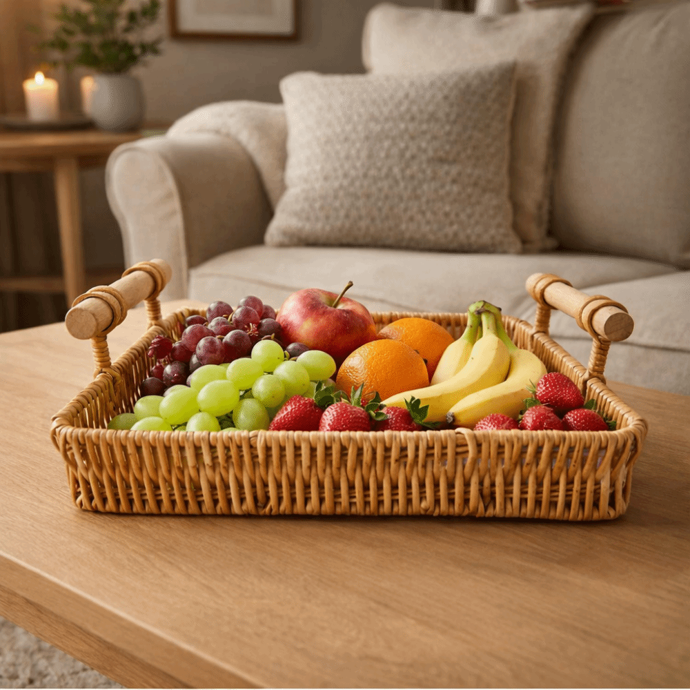 Plastic Imitation Rattan Stora – Rattan Tray Handle Bewertung und Preis