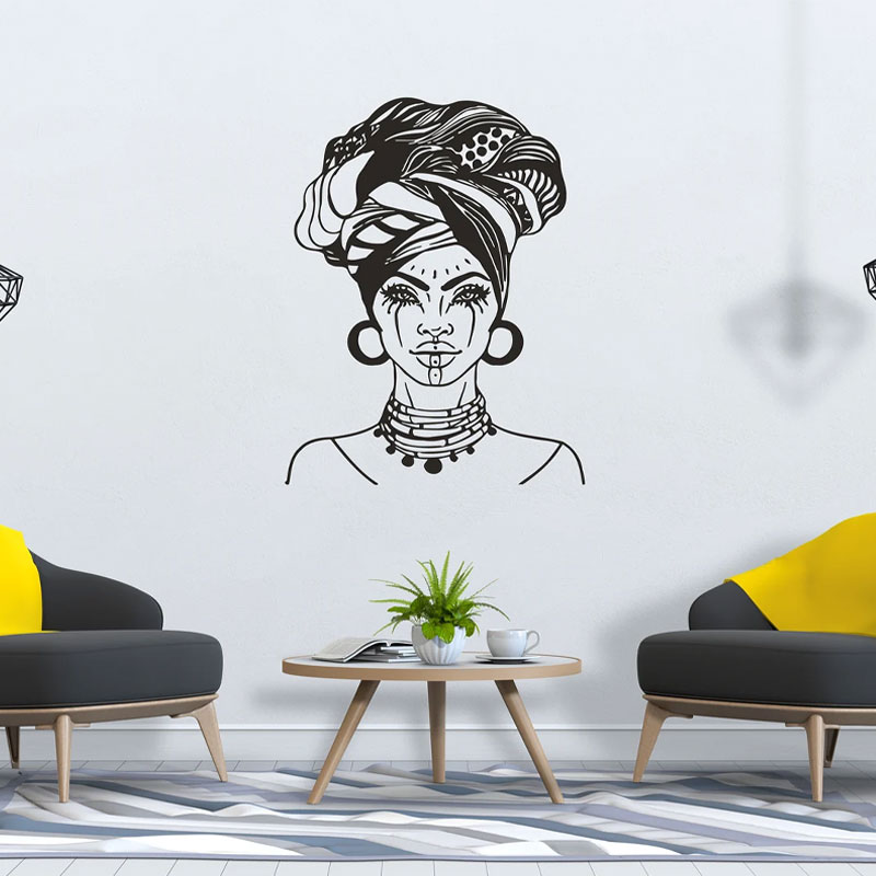 Beautiful African Woman Wall D – Interior Design With Wallpaper Bewertung und Preis