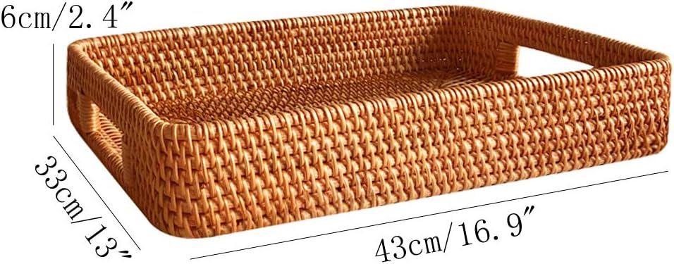 17 Inch Oversize Handmade Rect – Rattan Tray Handle Bewertung und Preis
