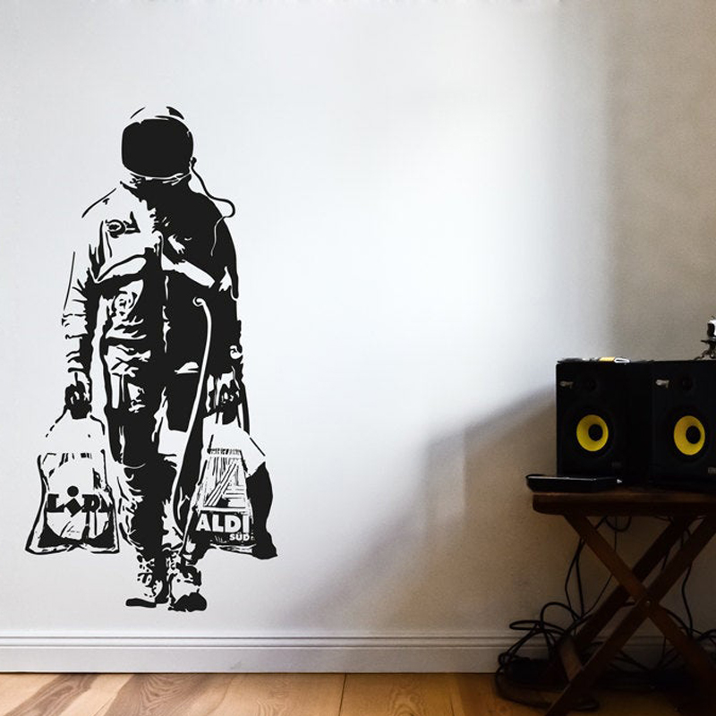 Wall Decal BANKSY ASTRONAUT St – Interior Design With Wallpaper Bewertung und Preis