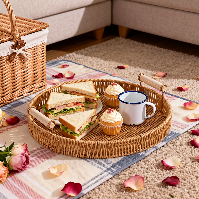 Spring Picnic Set with a Ratta – Rattan Tray Handle Bewertung und Preis