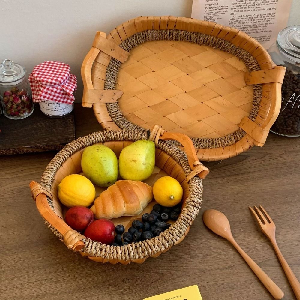 Vintage Handmade Handwoven Sto – Rattan Tray Handle Bewertung und Preis