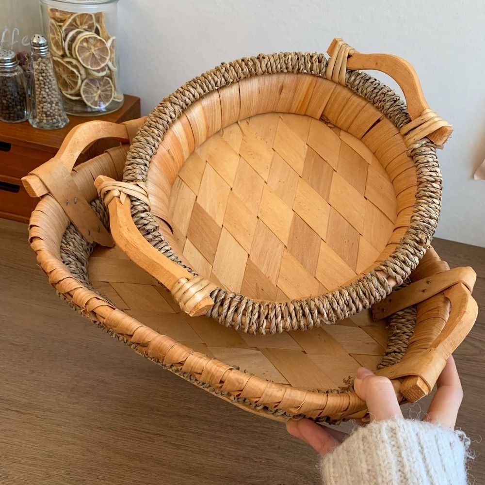 Vintage Handmade Handwoven Sto – Rattan Tray Handle Bewertung und Preis