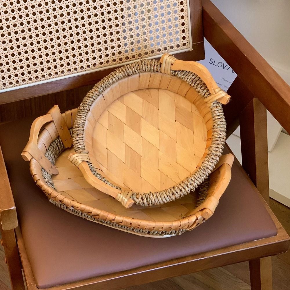 Vintage Handmade Handwoven Sto – Rattan Tray Handle Bewertung und Preis