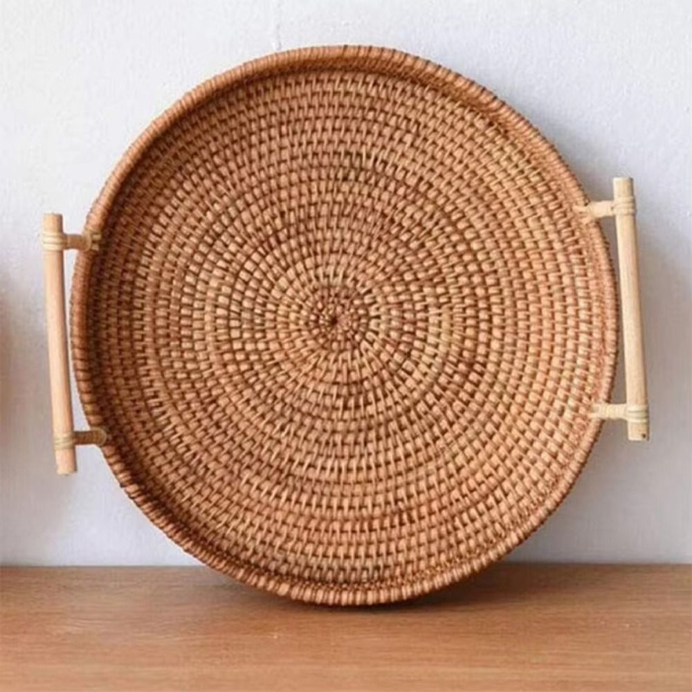Handwoven Handmade Rattan Tray – Rattan Tray Handle Bewertung und Preis