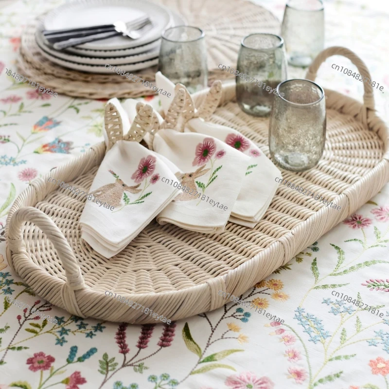 Rattan Decor Tray, Handmade Wo – Rattan Tray Handle Bewertung und Preis