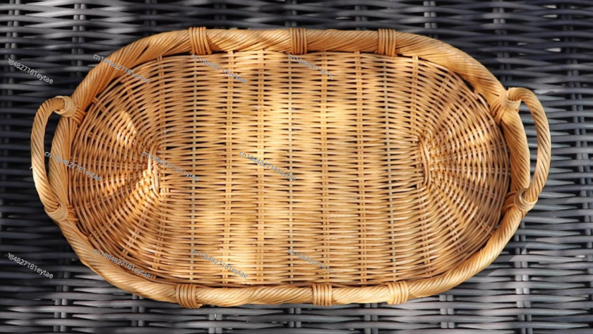 Rattan Decor Tray, Handmade Wo – Rattan Tray Handle Bewertung und Preis