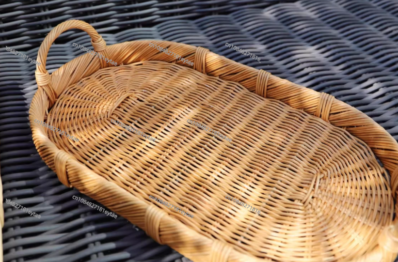 Rattan Decor Tray, Handmade Wo – Rattan Tray Handle Bewertung und Preis
