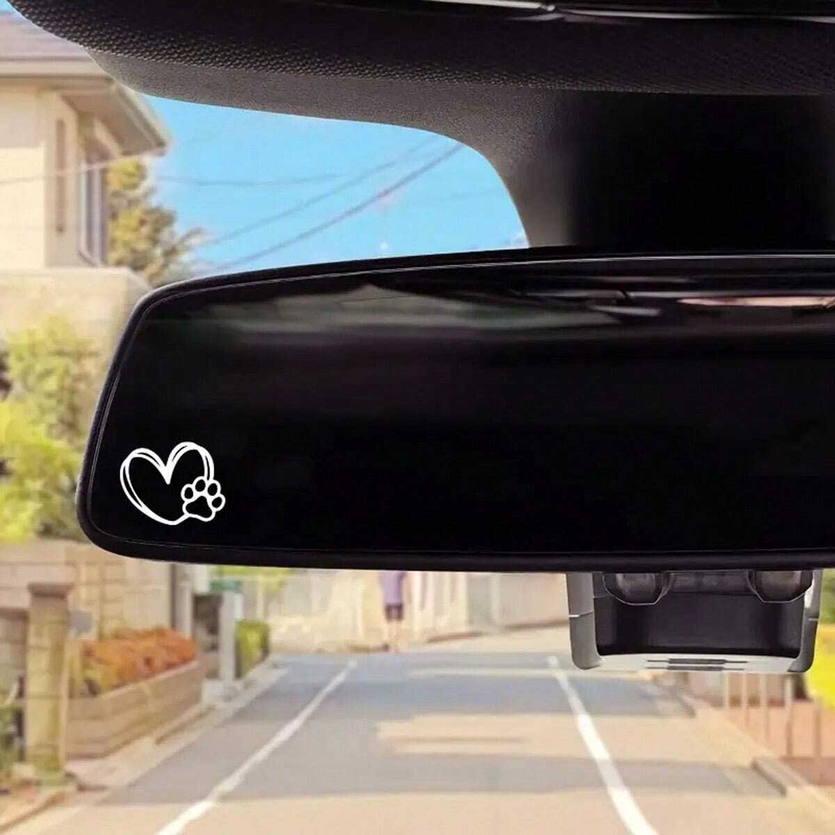 2pcs Heart Paw Print Rearview  – Interior Design Journal Bewertung und Preis