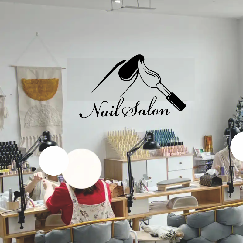 Nail Salon Shop Wall Decal Man – Interior Design With Wallpaper Bewertung und Preis