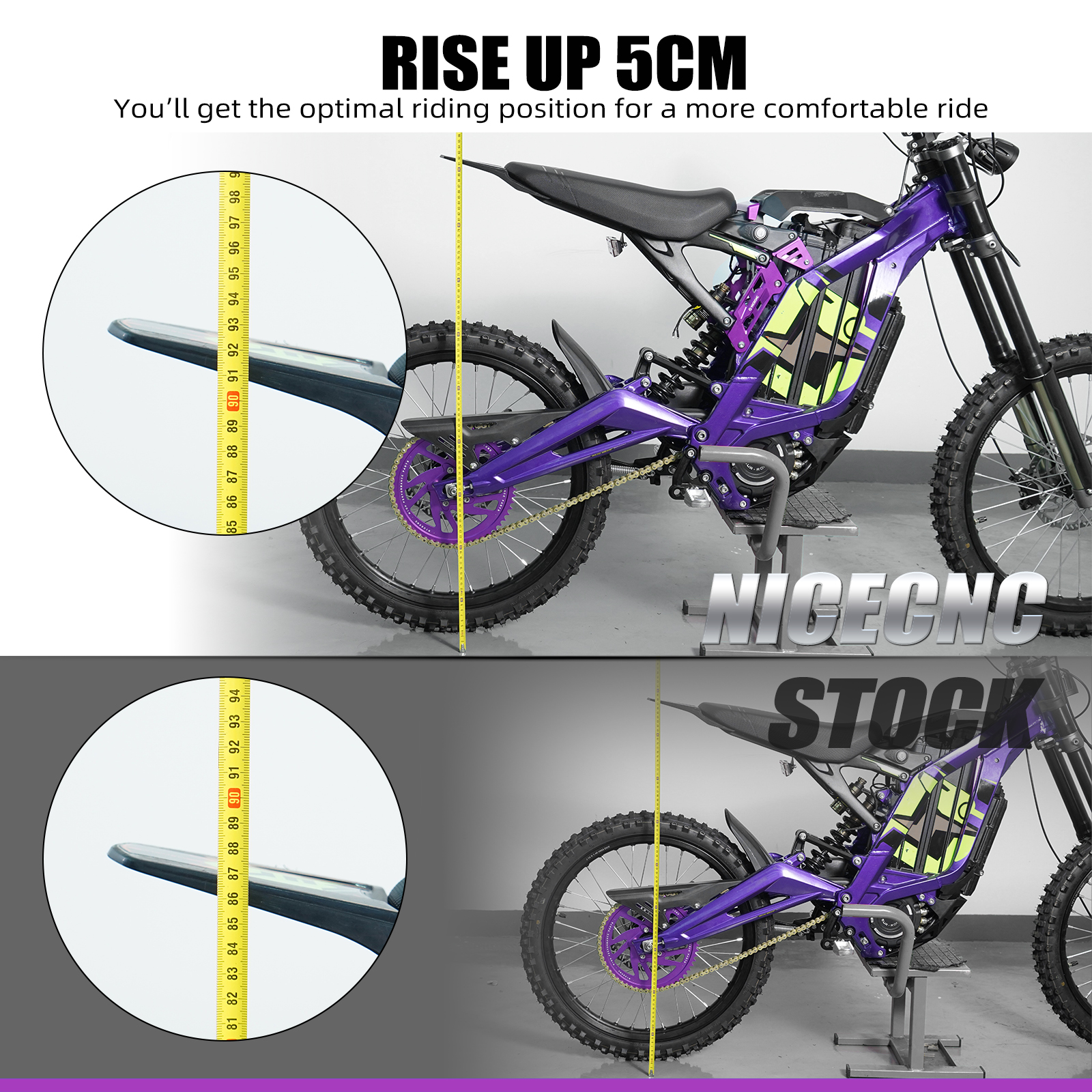 NICENCNC Seat Riser For Surron – Interior Design Mockup Bewertung und Preis