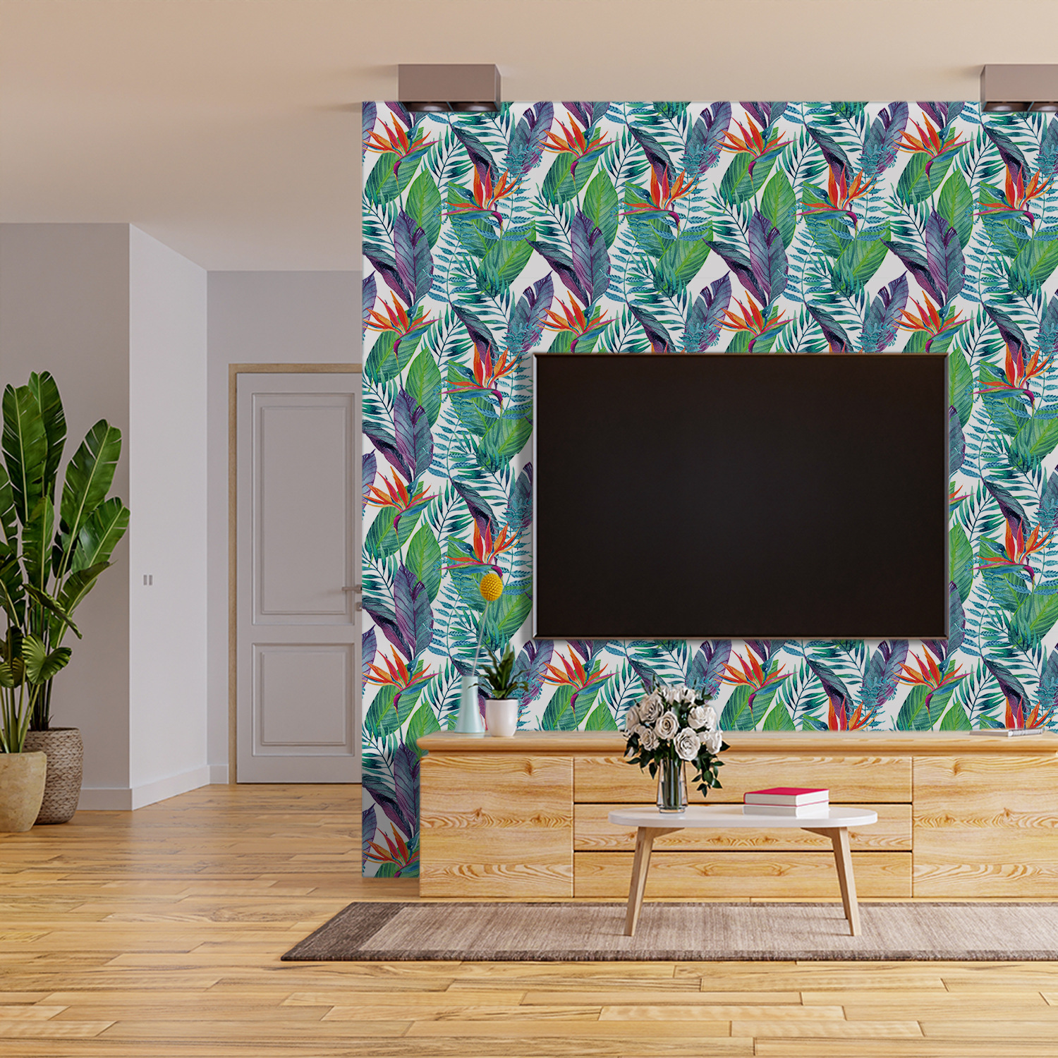 Peel and Stick Botanical Wall  – Interior Design With Wallpaper Bewertung und Preis