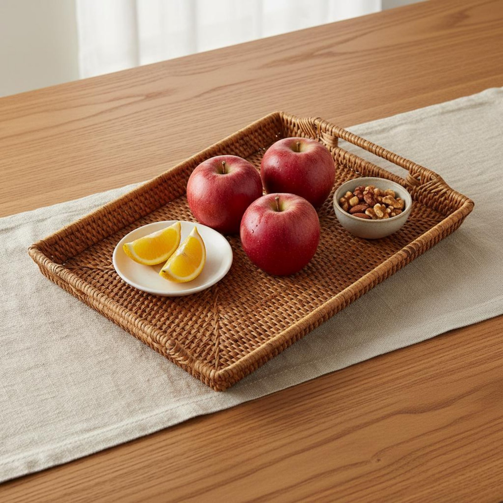 Woven Rattan Tray with Handles – Rattan Tray Handle Bewertung und Preis