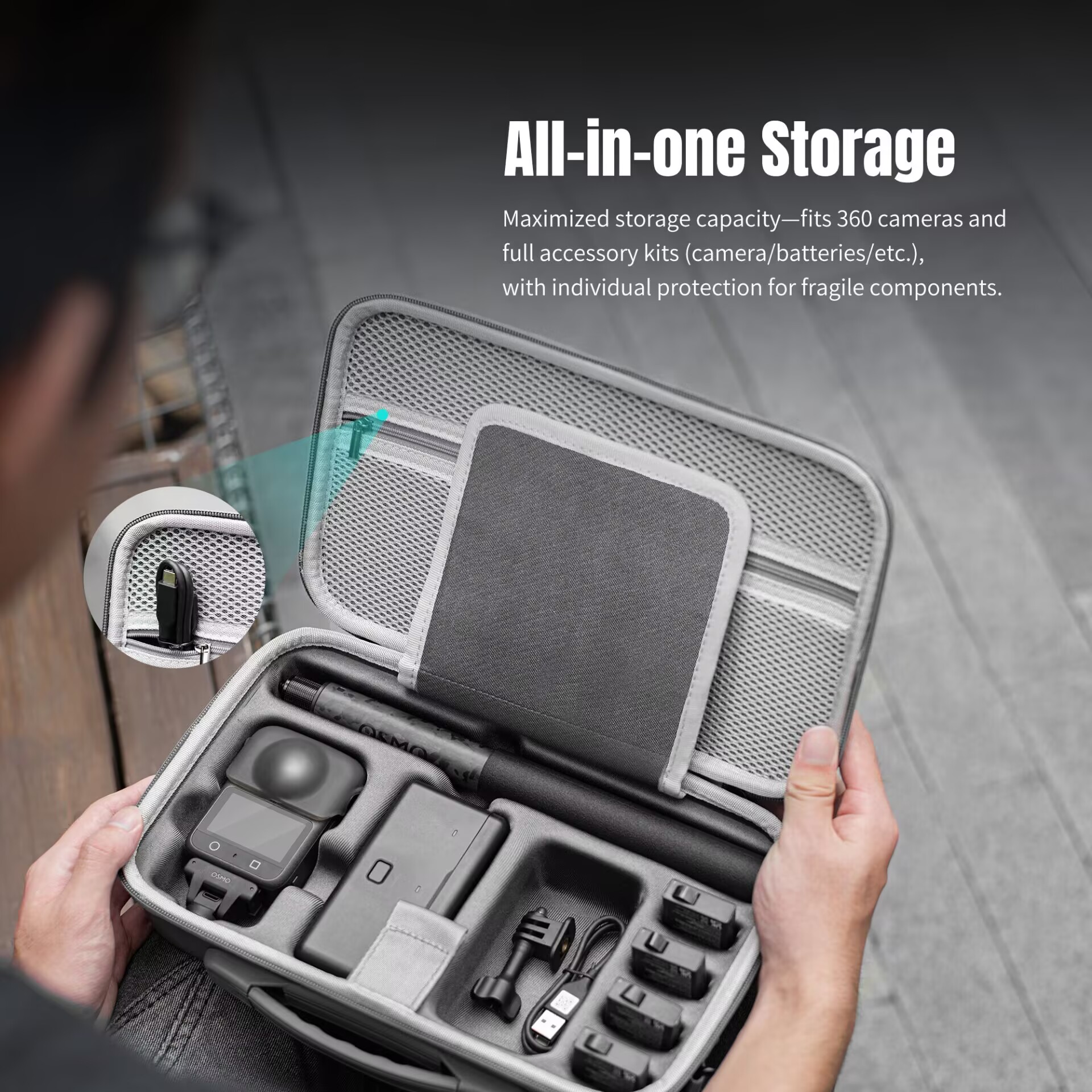 STARTRC Storage Bag for DJI OS – Interior Design Mockup Bewertung und Preis