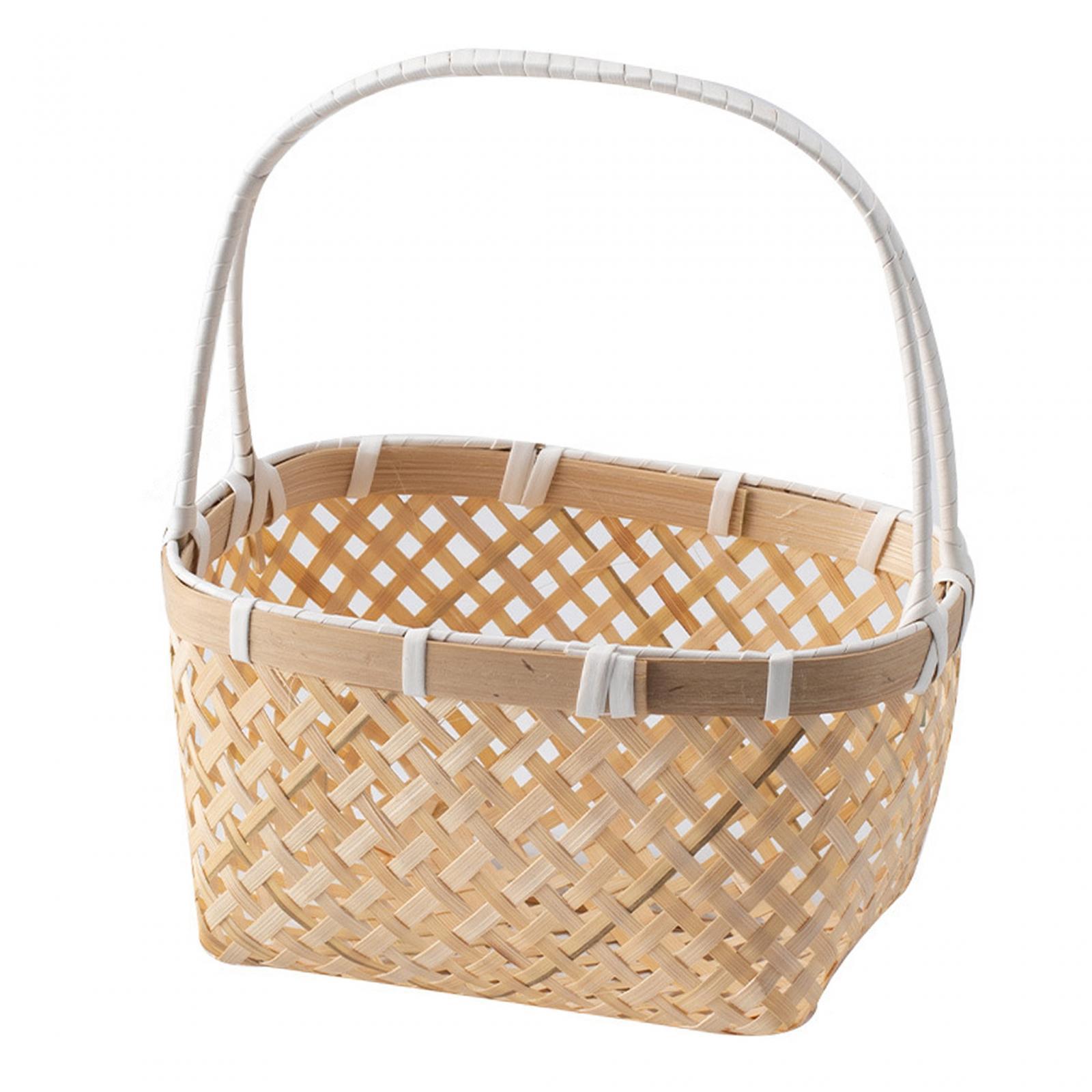 Multipurpose Woven Basket with – Rattan Tray Handle Bewertung und Preis