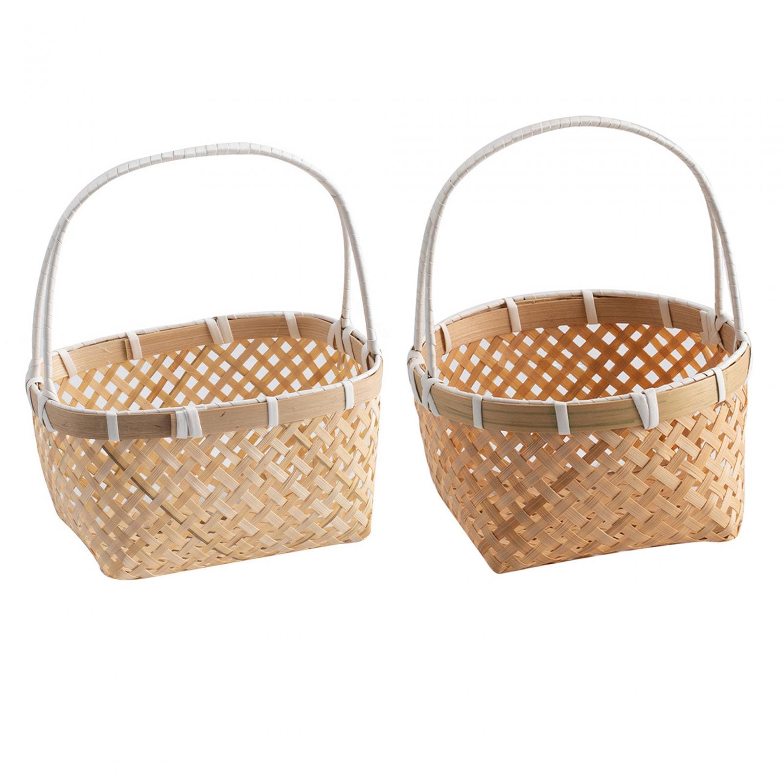 Multipurpose Woven Basket with – Rattan Tray Handle Bewertung und Preis